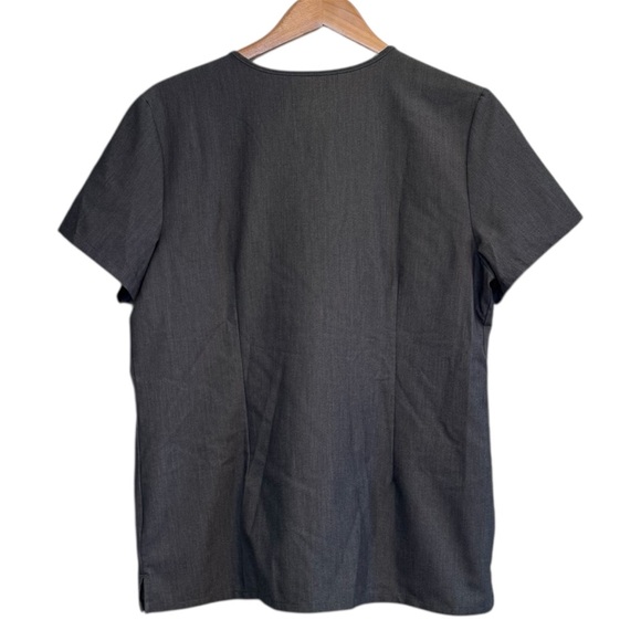 Figs Set Top And Pants Set Size Large Grey Turquoise Technical Collection - Picture 4 of 12